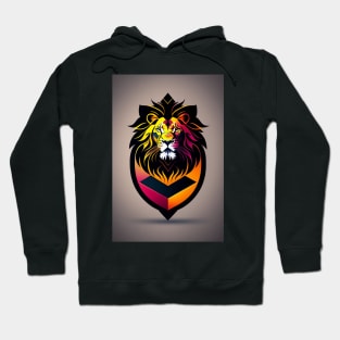 An abstract lion artwork Hoodie